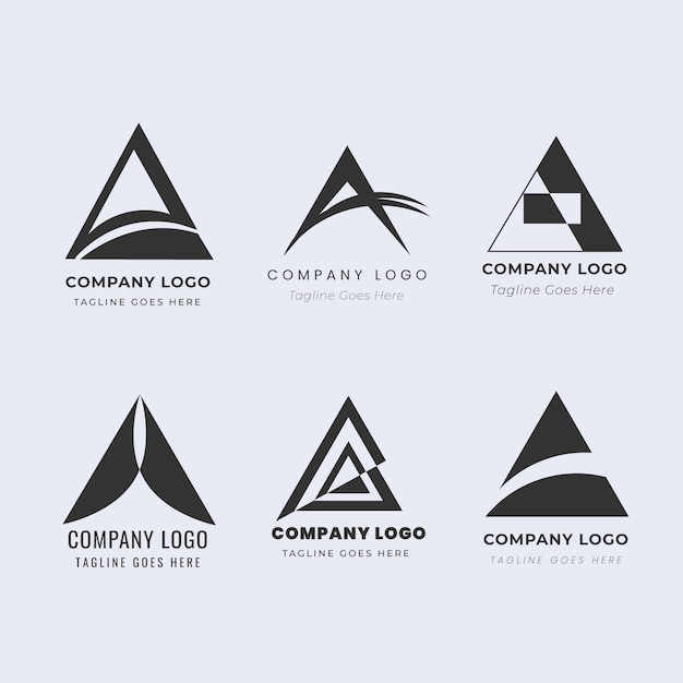 Flat Une Collection De Modèles De Logo