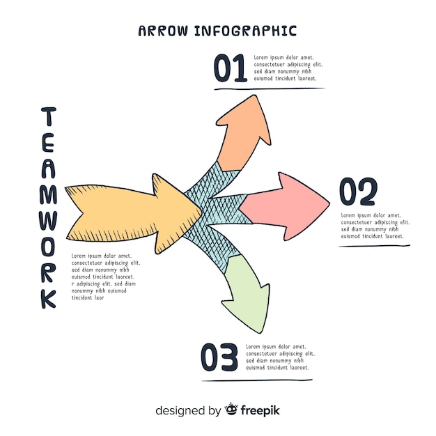 Flèche infographique