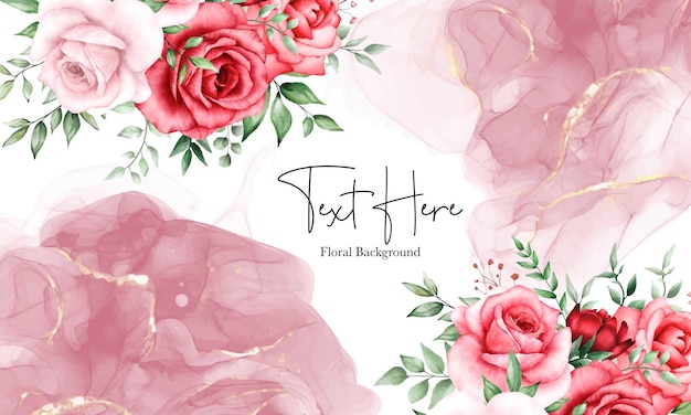 Fleur marron fond floral romantique