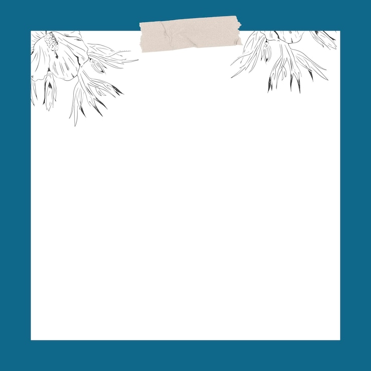 Vecteur gratuit fleur sur un modèle d'annonces sociales de fond blanc