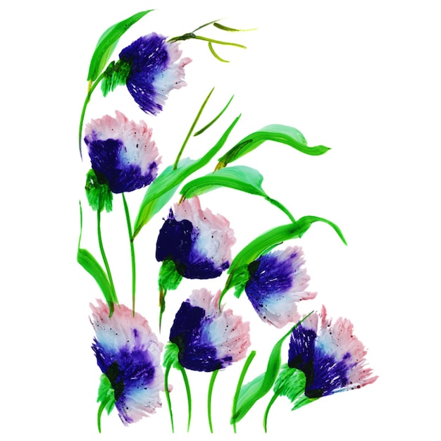 Fleurs à l&#39;aquarelle