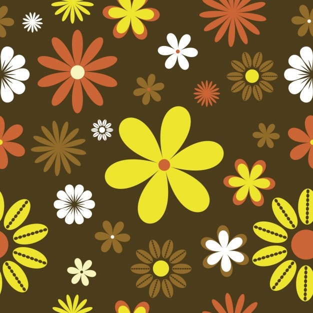 Vecteur gratuit floral background vintage