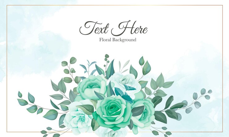 Vecteur gratuit floral élégant avec des fleurs douces