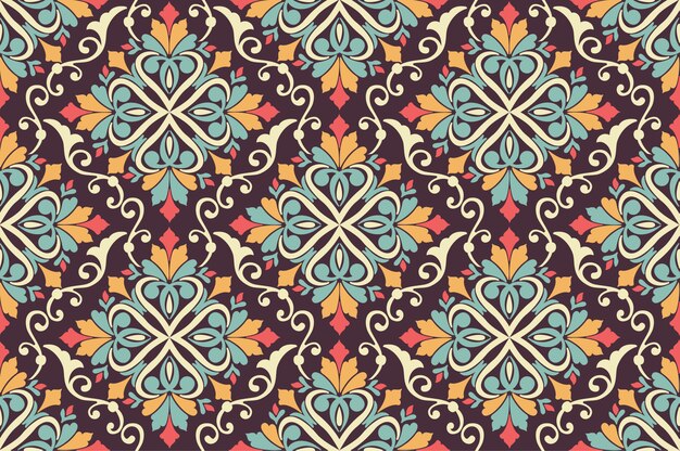 floral fond sans couture dans le style arabe. Motif arabesque. Ornement ethnique oriental. Texture élégante pour les arrière-plans.