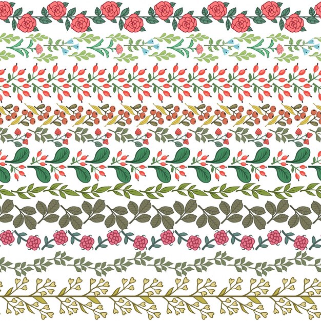 Floral seamless pattern Vector illustration