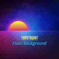 Vecteur gratuit fluor background design