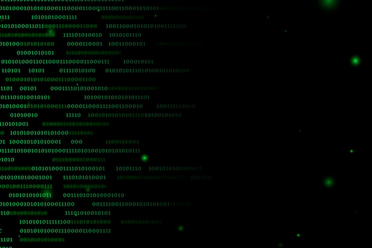 Vecteur gratuit flux de conception de code binaire