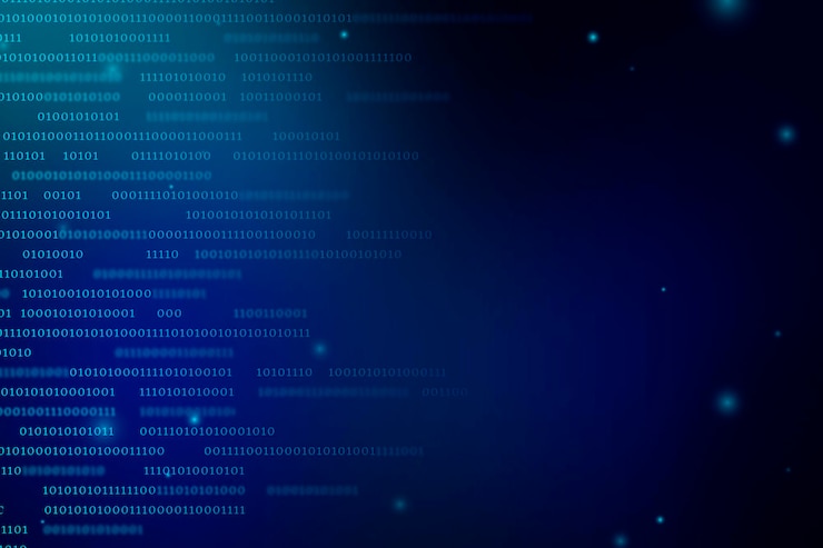 Vecteur gratuit flux de conception de code binaire