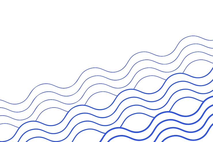 Vecteur gratuit fond abstrait lignes ondulées épaisses et minces