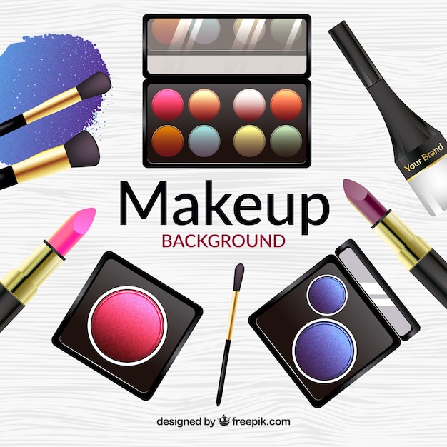 Fond D'accessoires De Maquillage