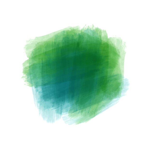 Fond Aquarelle Abstrait Coup De Main Verte