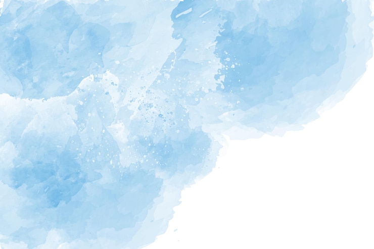 Vecteur gratuit fond aquarelle bleu coin droit