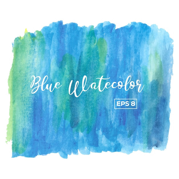 Vecteur gratuit fond aquarelle bleu