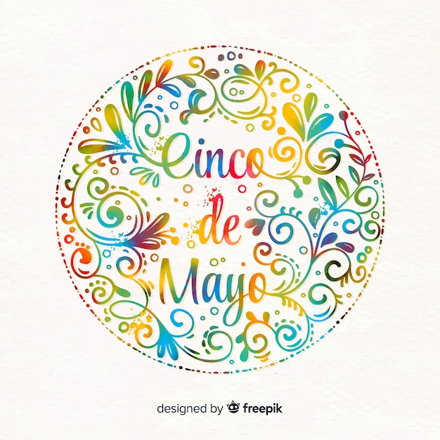 Fond Aquarelle De Cinco De Mayo