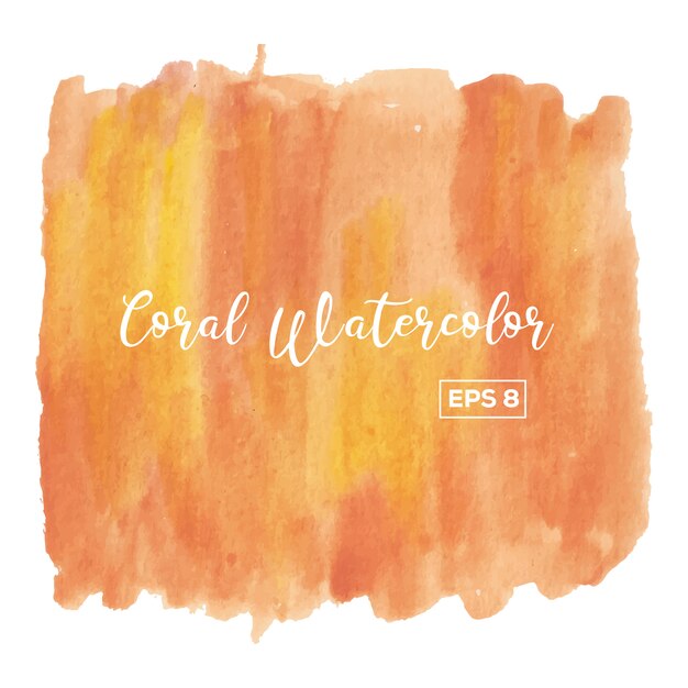 Fond aquarelle de corail