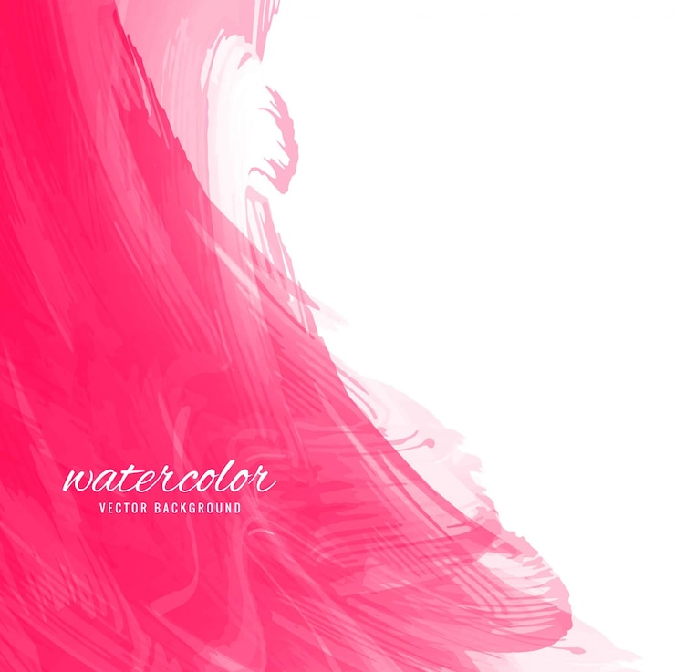 Vecteur gratuit fond d&#39;aquarelle rose moderne