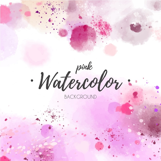 Vecteur gratuit fond aquarelle rose