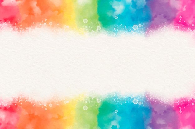 Fond arc-en-ciel aquarelle