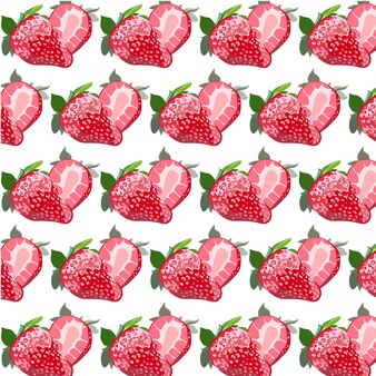 Fond d'arrière-plan d'aquarelle aux fraises