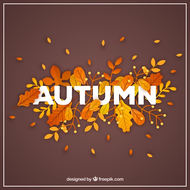 Fond D'automne Avec Des Feuilles