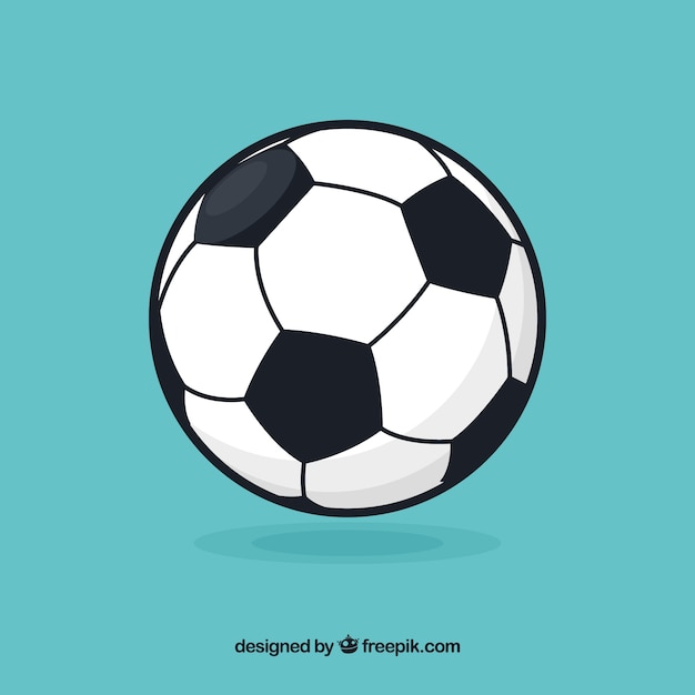 Vecteur gratuit fond de ballon de football dans un style plat