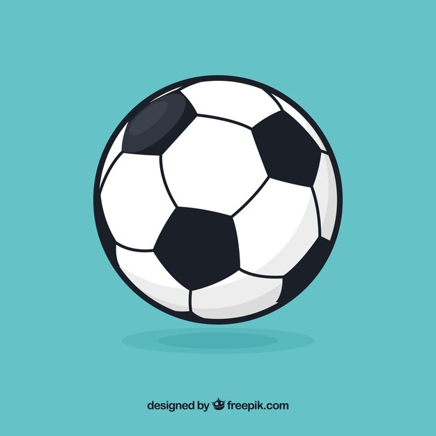 Terrain De Football Avec Du Ballon De Football Sur La Ligne, Vue Courbe  Photo stock - Image du couleur, objet: 33401432