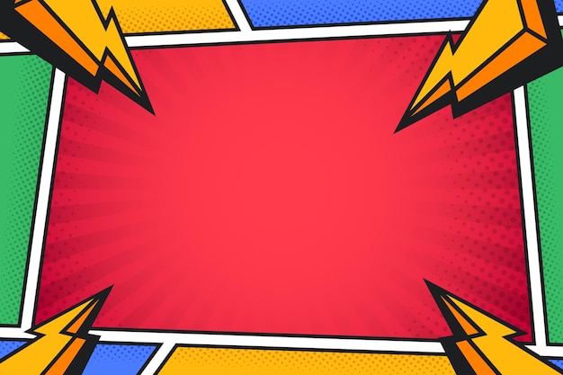 Fond de bandes dessinées avec effet de demi-teintes