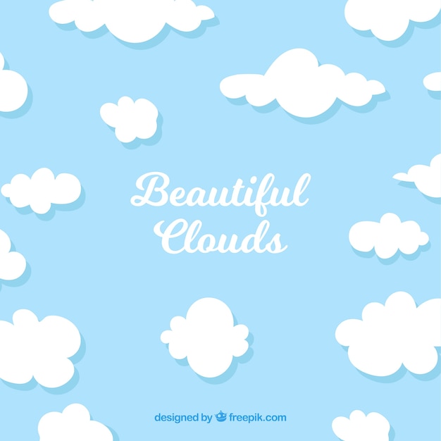 Fond Avec De Beaux Nuages