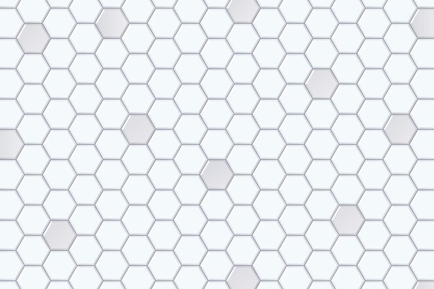 Fond blanc dégradé avec des hexagones