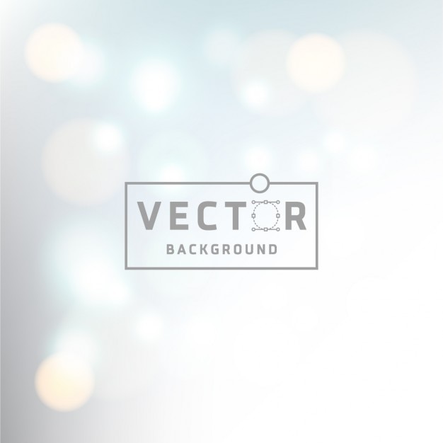 Vecteur gratuit fond blanc avec effet bokeh