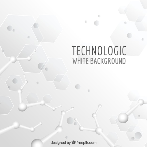 Fond blanc technologique