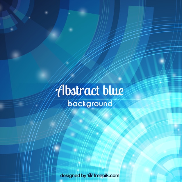 Fond bleu abstrait brillant