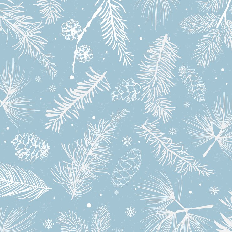 Vecteur gratuit fond bleu avec le vecteur de décoration hiver