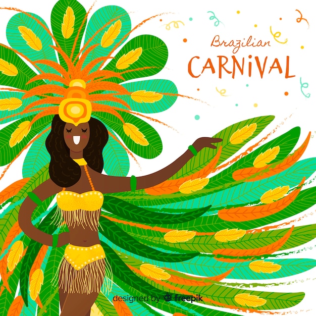 Fond de carnaval brésilien
