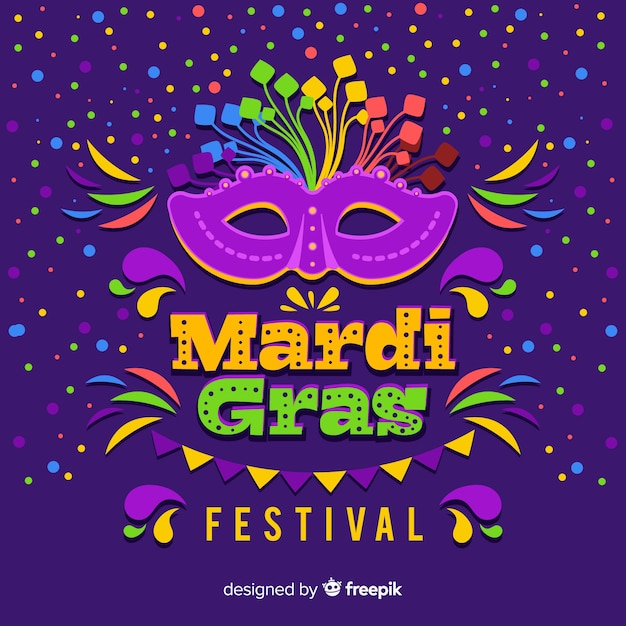 Fond de carnaval de mardi gras