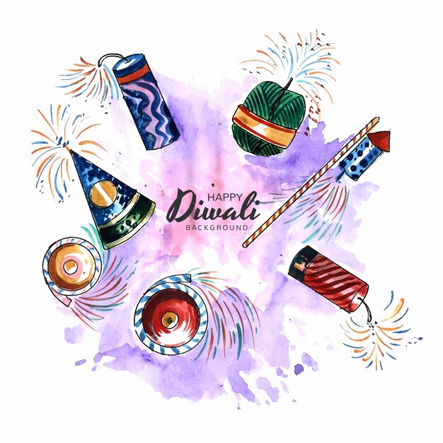 Fond de carte de beaux biscuits diwali heureux