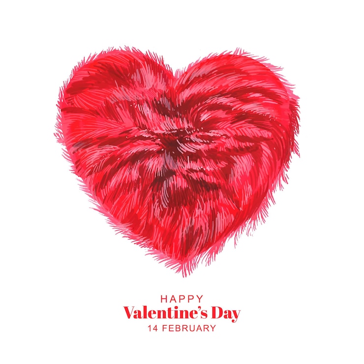 Vecteur gratuit fond de carte de célébration coeur rouge happy valentines day