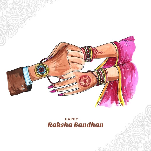 Fond de carte de célébration du festival joyeux raksha bandhan