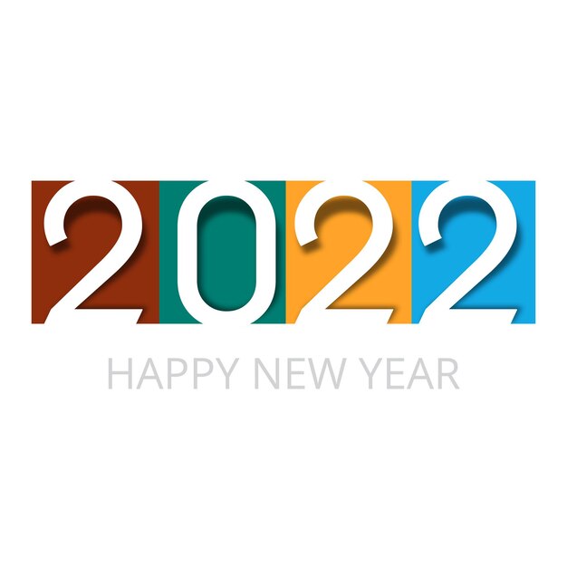 Fond de carte de célébration de vacances de nouvel an 2022