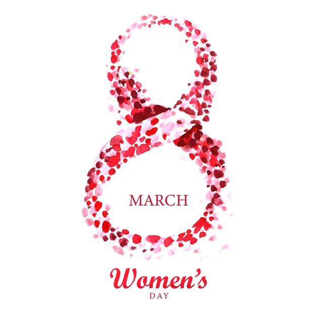 Fond de carte concept Happy Womens Day 8mars