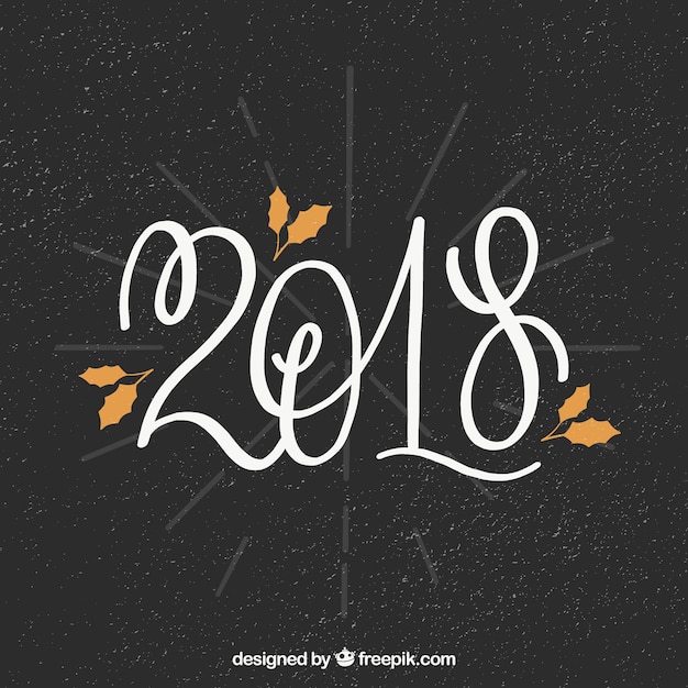 Fond de célébration du nouvel an 2018