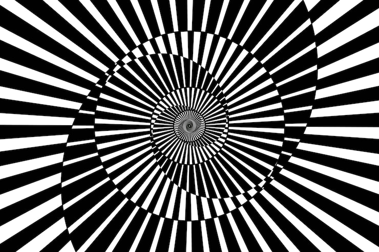 Vecteur gratuit fond de cercle spirale design plat