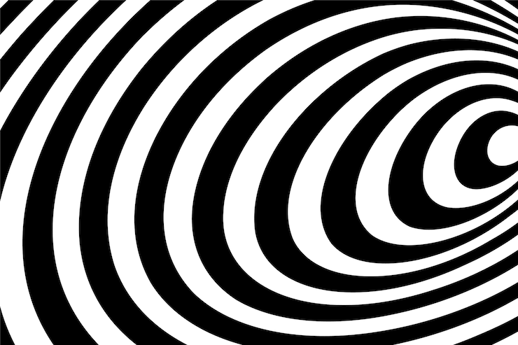 Vecteur gratuit fond de cercle spirale design plat