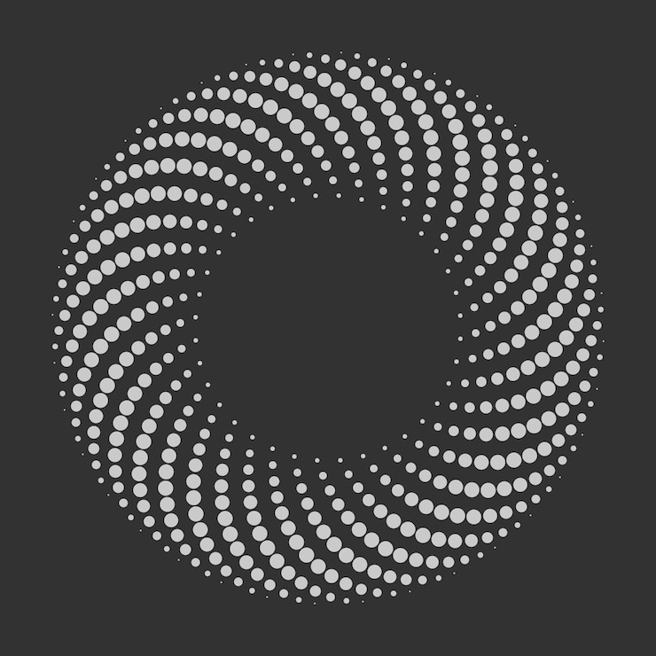 Vecteur gratuit fond de cercle spirale design plat