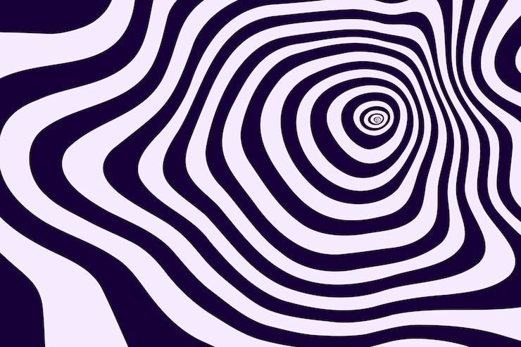 Vecteur gratuit fond de cercle spirale plat