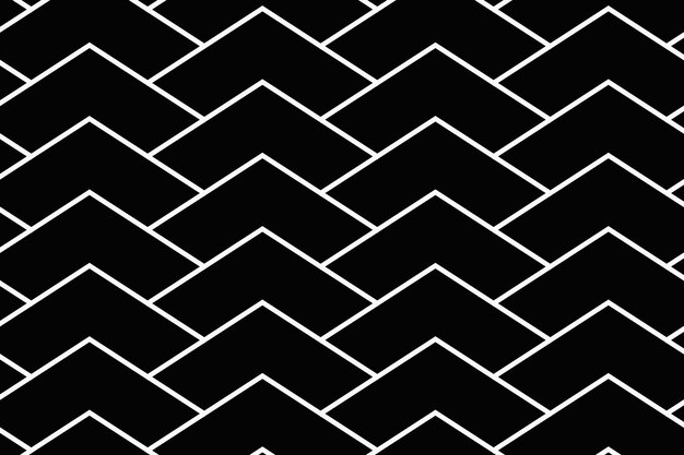 Fond de chevron noir, vecteur de conception de modèle simple