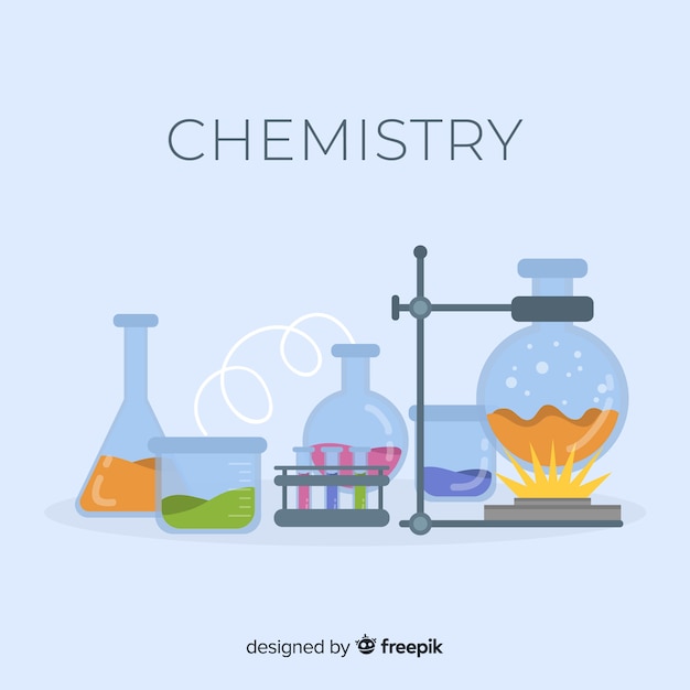 Fond De Chimie Plat