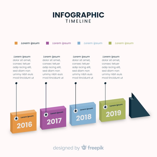 Fond De Chronologie D'infographie