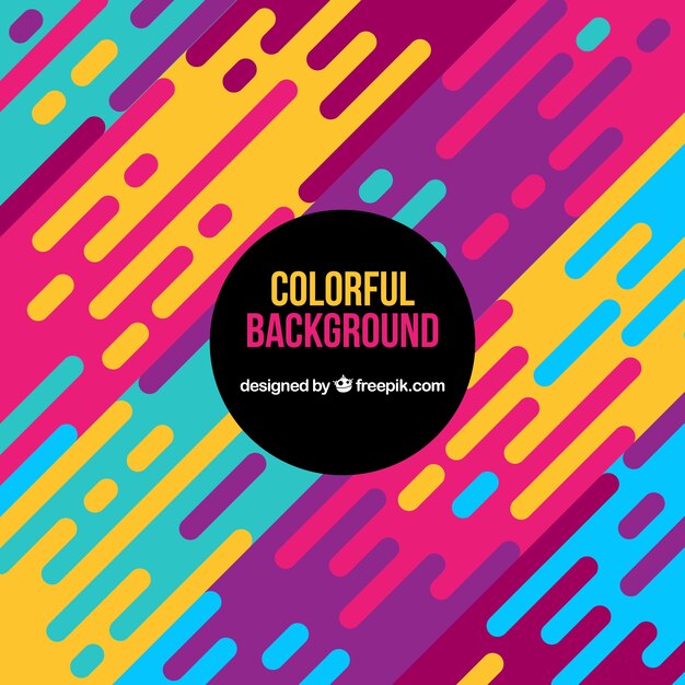 Fond coloré avec des formes abstraites