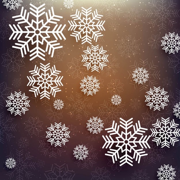 Vecteur gratuit fond coloré de frosty snowflakes design